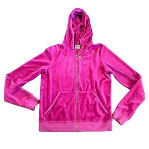 Y2K Juicy Couture Barbie Pink
Velour Velvet Tracksuit Sweater
Size XL